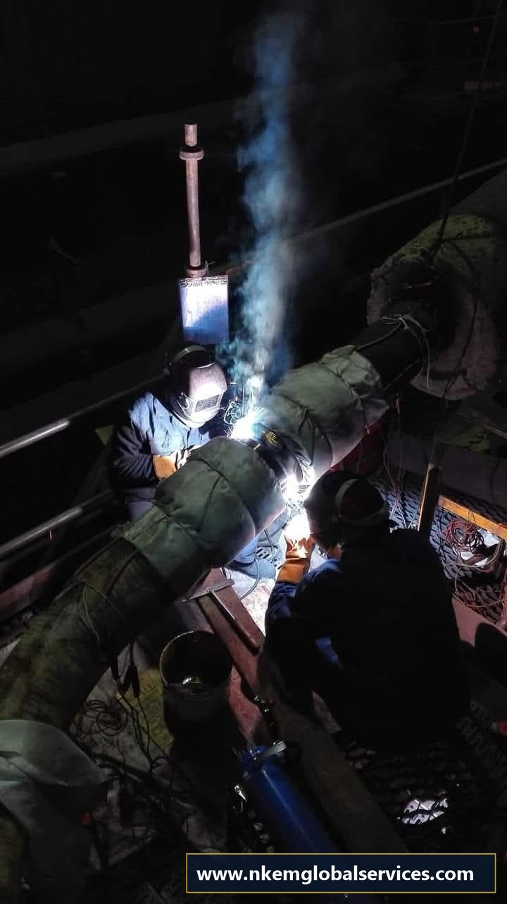 P91 specialized alloy welding process with ceramic PWHT heating blankets